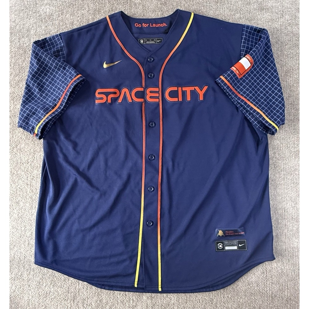 Nike‎ Houston Astros Bregman #2 Space City City Connect Jersey XXL MLB 2022